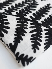 Etta Loves Black Fern Print Fern Sensory Muslin Extra Large - Image 7 of 8