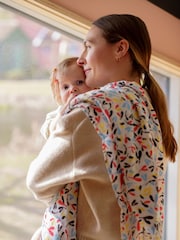 Etta Loves 2 Pack Black Fern Print Sensory Muslin Squares - Image 3 of 7