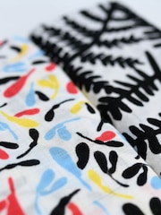 Etta Loves 2 Pack Black Fern Print Sensory Muslin Squares - Image 4 of 7