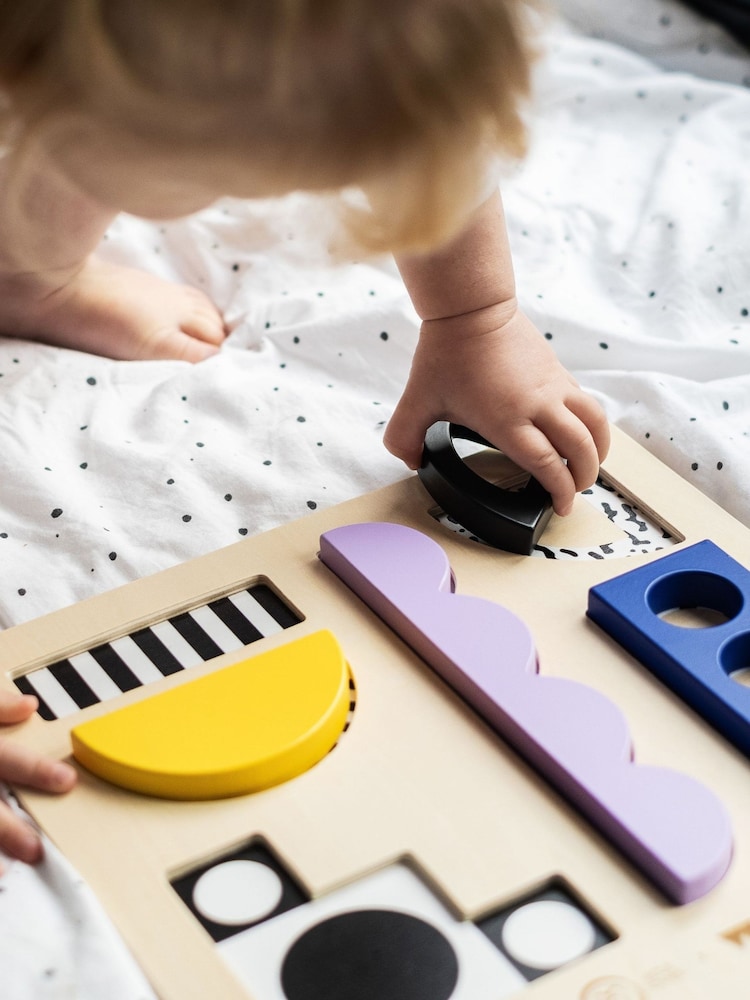 Etta Loves Camillw Walala Green Walala Studio Wooden Sensory Shapes Puzzle - Image 1 of 12