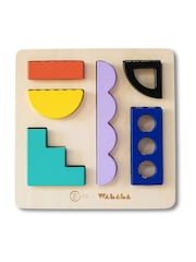 Etta Loves Camillw Walala Green Walala Studio Wooden Sensory Shapes Puzzle - Image 2 of 12
