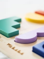 Etta Loves Camillw Walala Green Walala Studio Wooden Sensory Shapes Puzzle - Image 4 of 12