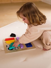 Etta Loves Camillw Walala Green Walala Studio Wooden Sensory Shapes Puzzle - Image 8 of 12