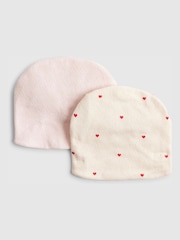 River Island Pink Floral Turban Set 2 Pack - Image 2 of 3