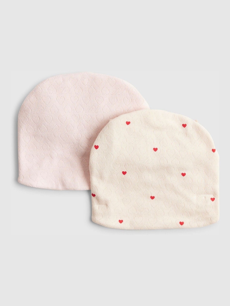 River Island Pink Floral Turban Set 2 Pack - Image 2 of 3