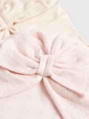 River Island Pink Floral Turban Set 2 Pack - Image 3 of 3