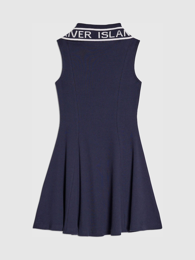 River Island Logo Collar Polo Dress - Imagen 2 de 4