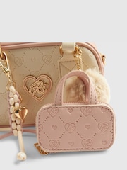 River Island Cream Charm Mini Bowler Cross-Body Bag - Image 4 of 5