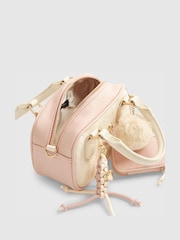River Island Cream Charm Mini Bowler Cross-Body Bag - Image 5 of 5