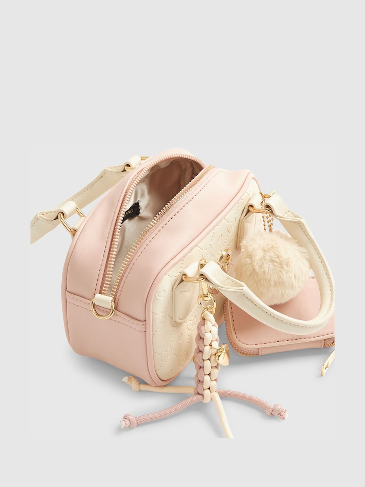 River Island Cream Charm Mini Bowler Cross-Body Bag - Image 5 of 5