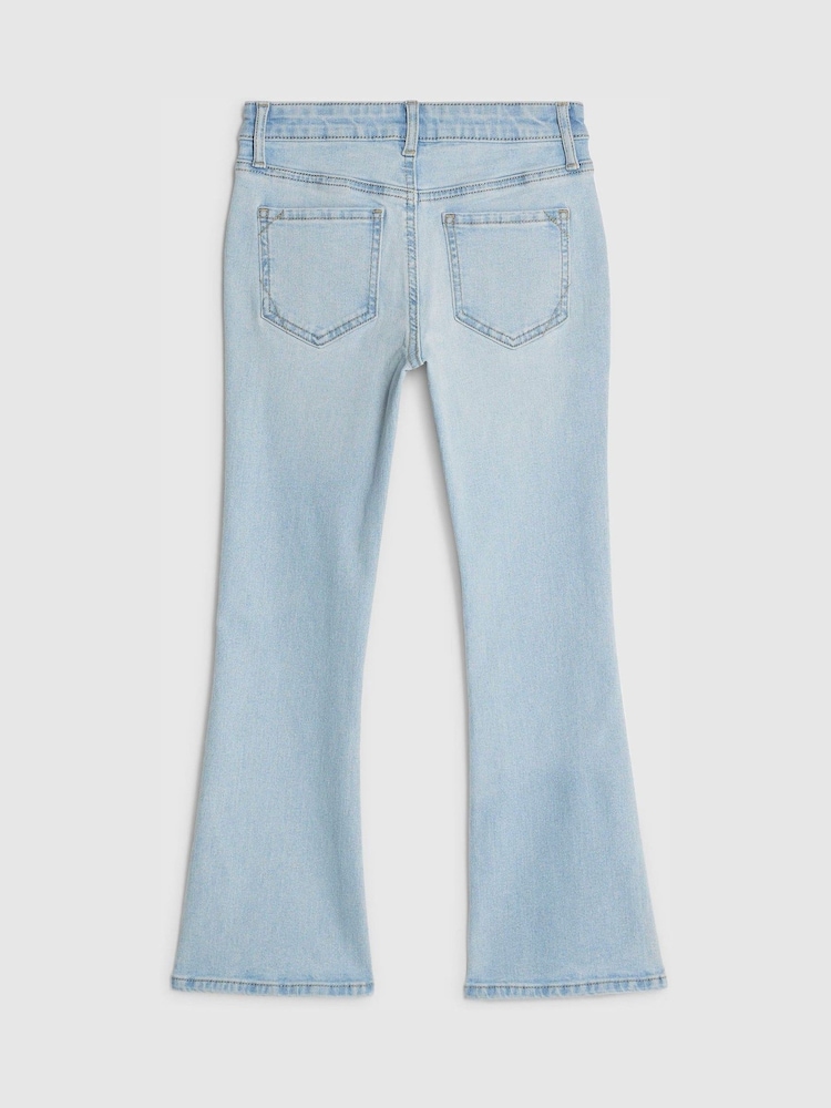 River Island Blue Heart Keychain Flare Jeans - Image 2 of 4