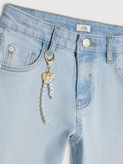 River Island Blue Heart Keychain Flare Jeans - Image 3 of 4