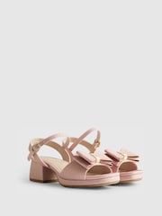 River Island Glitter Bow Heeled Sandals - Imaginea 2 din 5
