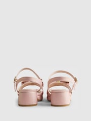 River Island Glitter Bow Heeled Sandals - Imaginea 3 din 5