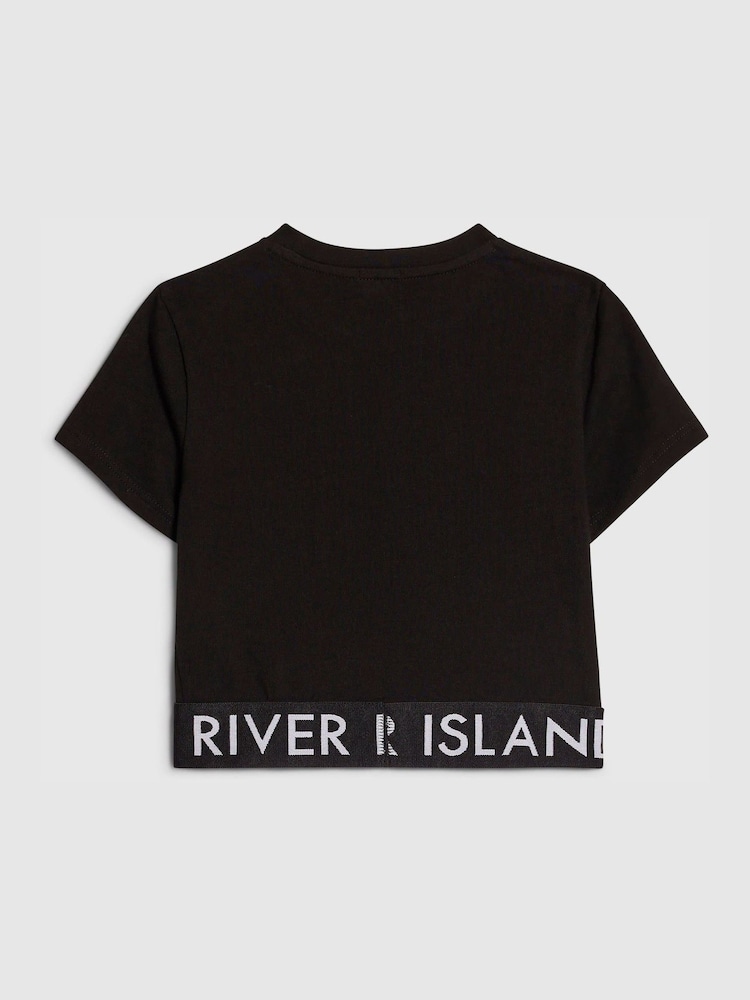 T-shirt River Island logo - Image 2 de 4