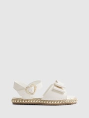 River Island Snake Bow Espadrille Sandals - Image 1 of 5