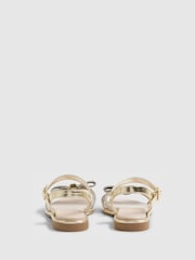 River Island Gold Diamonte Strappy Sandals - Image 3 of 5