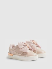 River Island Pink Velcro Bow Trainers - Image 2 of 5
