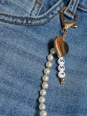 River Island Blue Heart Keychain Flare Jeans - Image 4 of 4