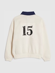 River Island Cream Long Sleeve Sanctuaire Rugby Top - Image 2 of 4