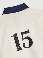 River Island Cream Long Sleeve Sanctuaire Rugby Top - Image 3 of 4