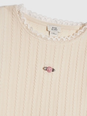 River Island Cream Woven Top & Skirt Set - Image 5 of 5