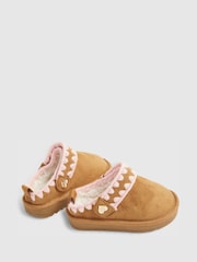 River Island Brown Whipstitch Strap Slippers - Image 3 of 5