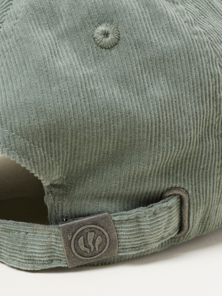 FatFace Green Haze Cord Floral Embroiderd Cap - Image 3 of 3