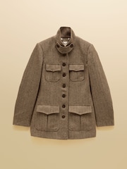 Saddlebury Brown Wool Blend Herringbone Jacket - Image 13 of 13