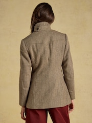 Saddlebury Brown Wool Blend Herringbone Jacket - Image 4 of 13