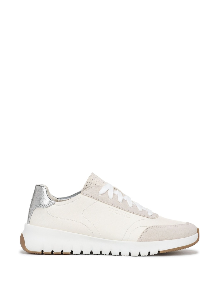 Vionic Cream Walk Strider Knit Regular Fit Arch Support Trainers - Image 1 of 7
