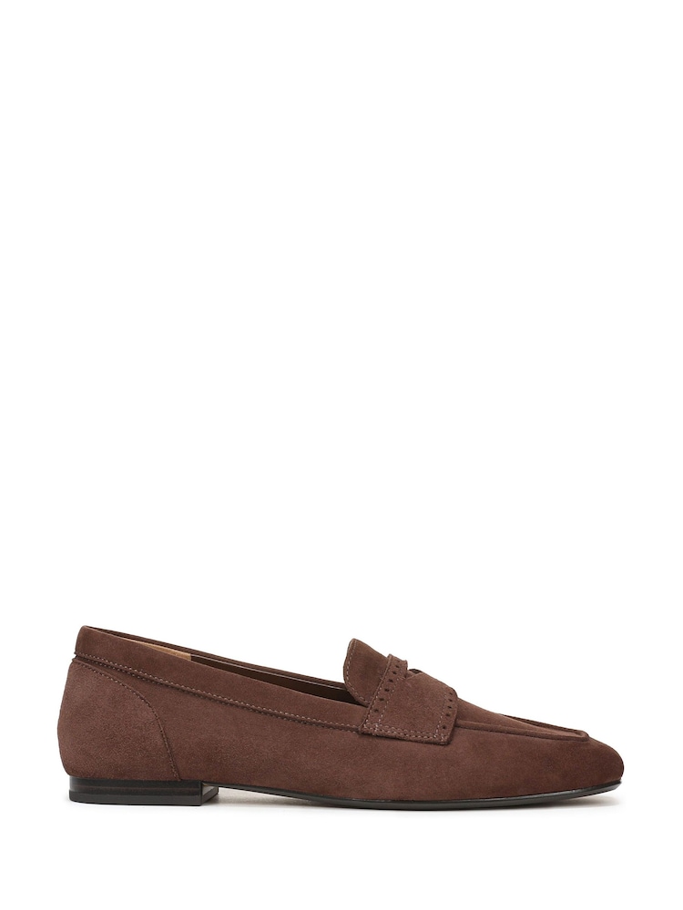 Vionic Chocolate Brown Sadie Swiss Loafer Shoes - Image 1 of 7 Vionic Chocolate Brown Sadie Swiss Loafer Shoes - Image 1 of 7