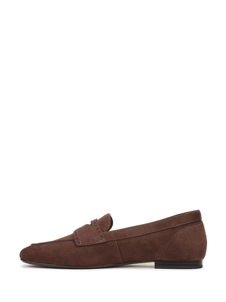 Vionic Chocolate Brown Sadie Swiss Loafer Shoes - Image 2 of 7 Vionic Chocolate Brown Sadie Swiss Loafer Shoes - Image 2 of 7
