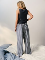 self. Navy Stripe Short Sleeve Pyjamas - Image 3 of 8