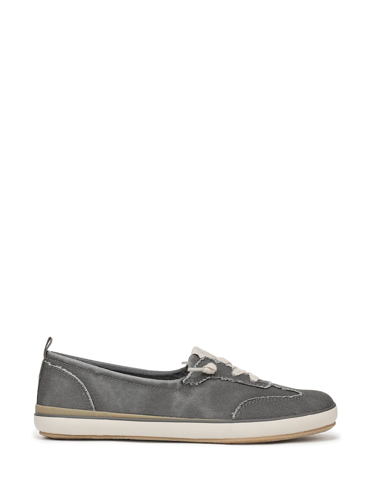 Blowfish Malibu Grey Ez Breezy Regular Fit Slip On Canvas Trainers - Image 1 of 7