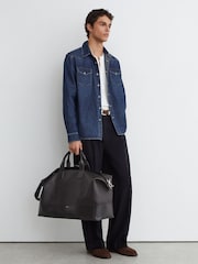 Reiss Mountain Denim Western Regular-Fit Shirt - תמונה 6 מתוך 8