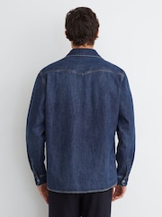 Reiss Mountain Denim Western Regular-Fit Shirt - תמונה 7 מתוך 8