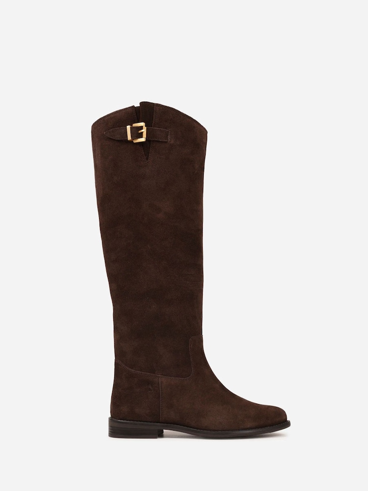 Bronx Brown Felise Suede Riding Knee Boots - Image 1 of 6