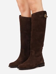 Bronx Brown Felise Suede Riding Knee Boots - Image 2 of 6