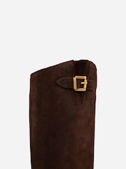 Bronx Brown Felise Suede Riding Knee Boots - Image 3 of 6