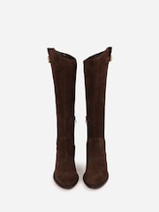 Bronx Brown Felise Suede Riding Knee Boots - Image 4 of 6