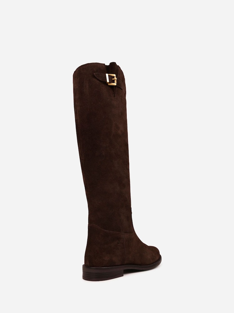 Bronx Brown Felise Suede Riding Knee Boots - Image 6 of 6