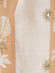 River Island Cream Shell Stripe Waistcoat & Trousers Set - Image 4 of 5