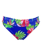 Pour Moi Bright Blue Brief Free Spirit Bikini Bottoms - Image 3 of 4
