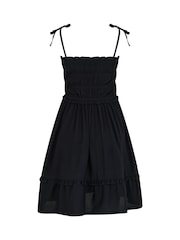 Черный - Пляжное платье без бретелей с присборенным лифом и оборками Pour Moi Mia - Изображение 4 4