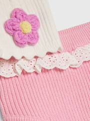 River Island Cream 3D Flower Bloomer Set - Image 5 of 5