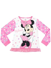 Character Pink Disney Minnie Mouse Polka Dot Pyjamas - Image 2 of 9