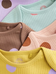 Leuchtende Punkte - Langärmlige Baby-Bodys im 5er-Pack - Bild 10 von 13