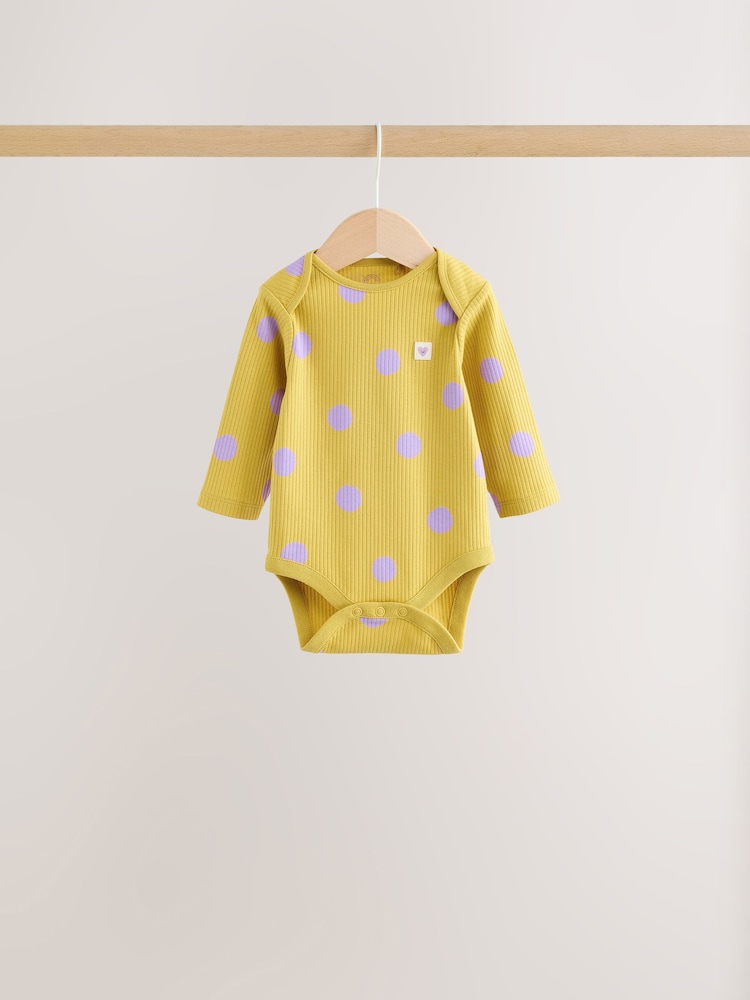 Leuchtende Punkte - Langärmlige Baby-Bodys im 5er-Pack - Bild 2 von 13