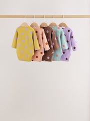 Leuchtende Punkte - Langärmlige Baby-Bodys im 5er-Pack - Bild 8 von 13